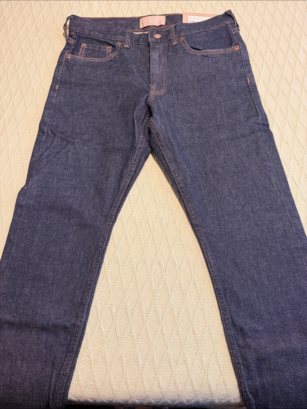 Everlane Men's Slim Fit Dark Blue Denim Selvedge Jeans 30x28
